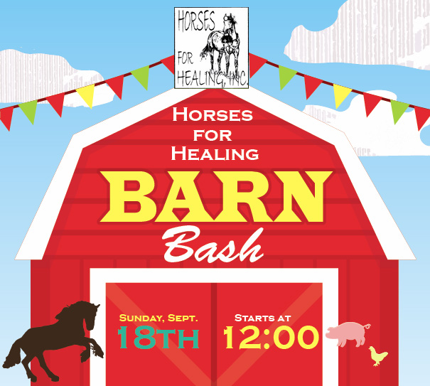 Horses for Healing Barn Bash/Open House September 18th Horses for